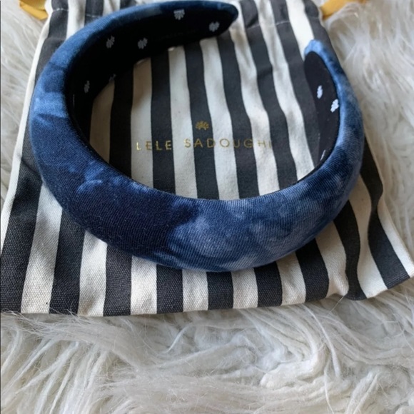 Lele sadoughi headband tie dye blue women’s main image 4